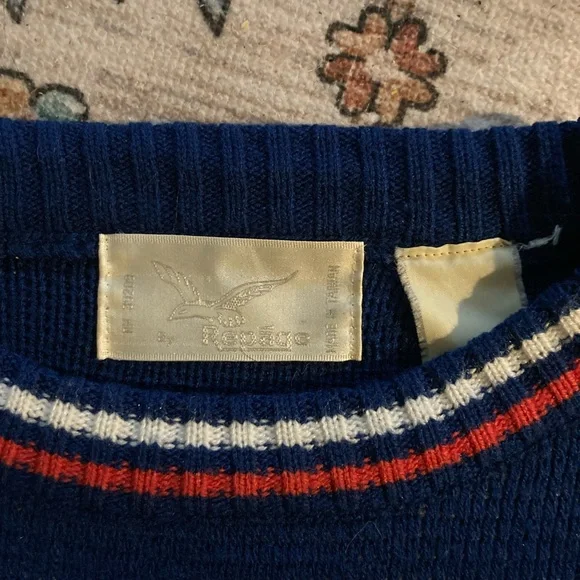 Vintage Wool Repage Sweater ~ 1980s Preppy Americana! - Picture 8 of 8